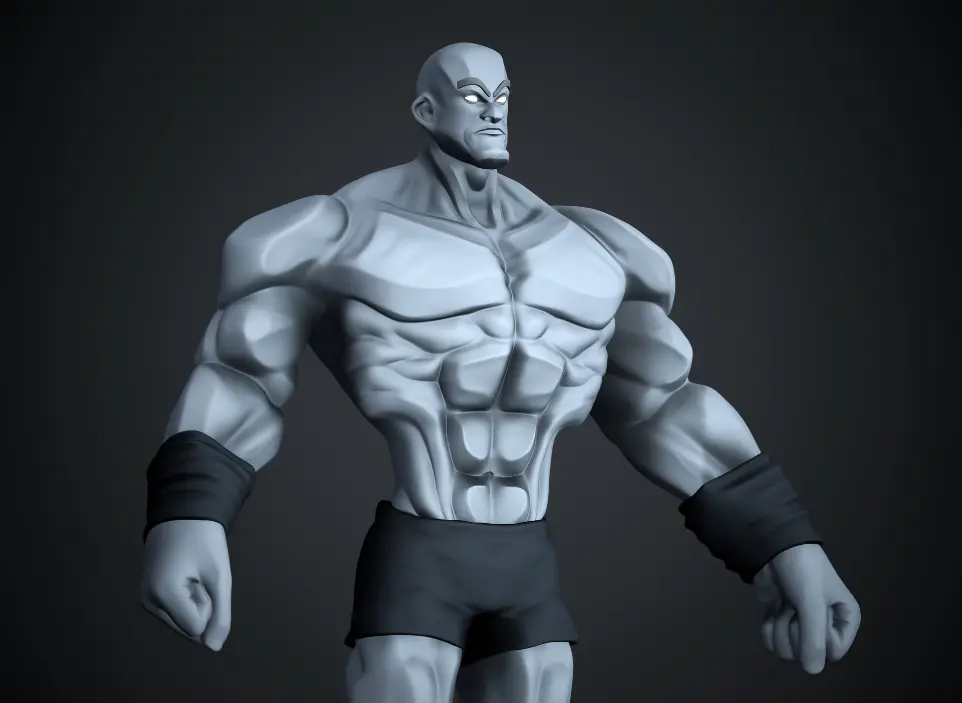stylized character