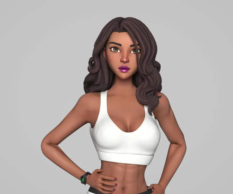 stylized character