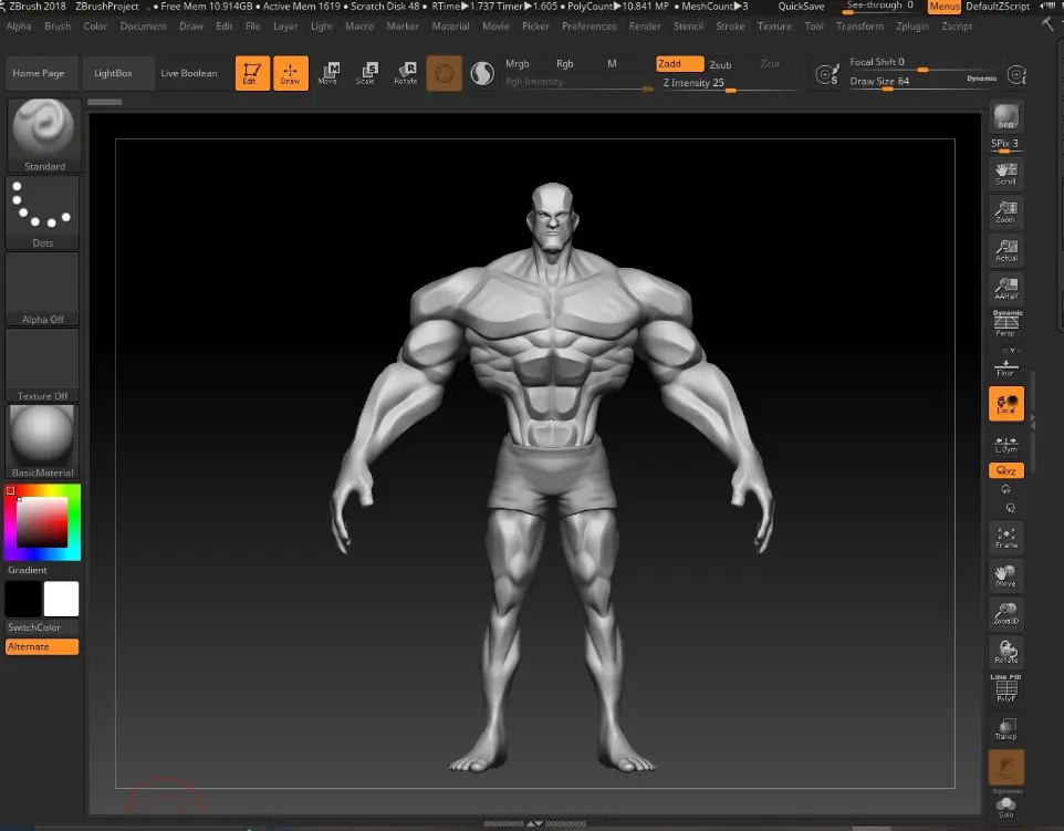 stylized character