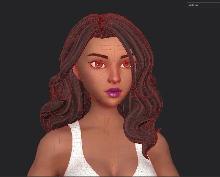 stylized character